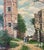 1950s 1950s French Tower Anne De Bretagne Oil Painting on Canvas For Sale - Image 5 of 9