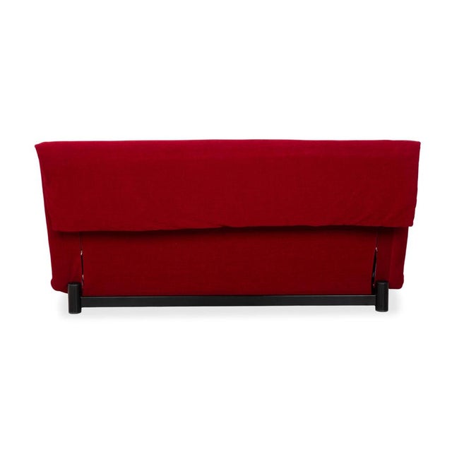 Multy Fabric Red and White Cream Manual Function Three-Seater Sleeper Sofa by Ligne Roset For Sale - Image 12 of 14