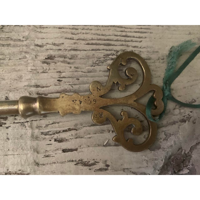 Early 19th Century 19th Century Brass Oversized Kitchen Fork For Sale - Image 5 of 9