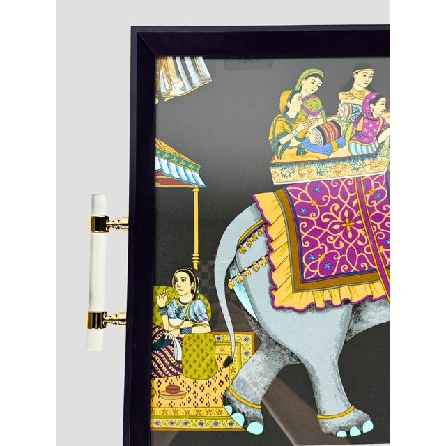 Custom Tray Manuel Canovas Indian Celebration For Sale - Image 9 of 10