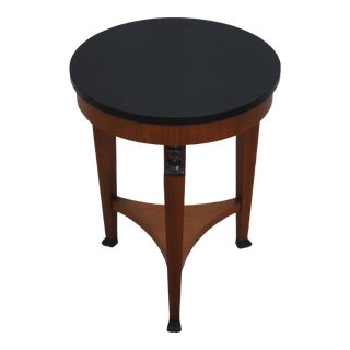 Baker Round French Empire Small Accent Table For Sale