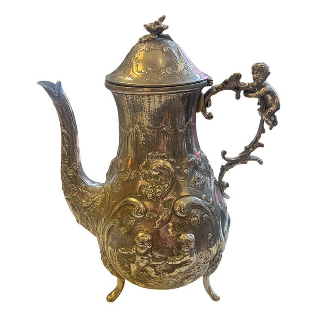 Art Nouveau Silver Coffee Pot, 1915 For Sale
