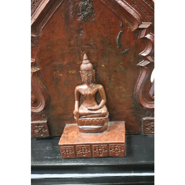 Brown Late 19th Century Sitting Budha For Sale - Image 8 of 9