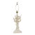 Mid-20th Century Italian Ceramic Faux Bois Blanc De Chine Glazed Lamp For Sale