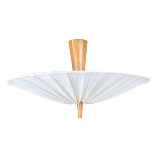 Mid-Century Dorn Uplight Flush Mount attributed to J. T. Kalmar for Kalmar, 1950s For Sale