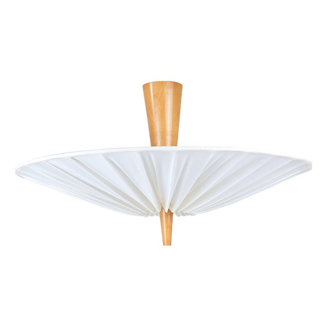 Mid-Century Dorn Uplight Flush Mount attributed to J. T. Kalmar for Kalmar, 1950s For Sale