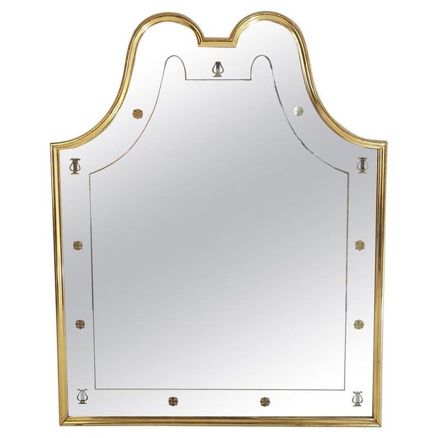 Neoclassic Full-Length Mirror in the style of Gio Ponti, Italy, 1950s For Sale - Image 10 of 10