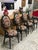Wood Black Lacquered Bamboo Chairs with Floral Fabric by Vivai Del Sud, 1970, Set of 4 For Sale - Image 7 of 11