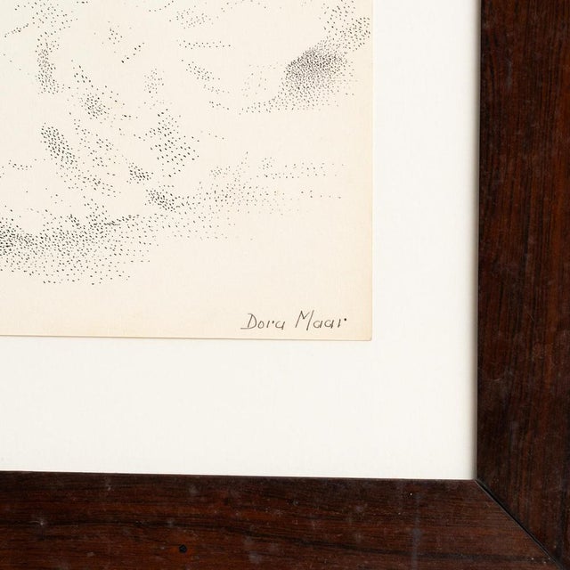 1970s Dora Maar, Pointillist Artwork, 1960s-1970s, Ink on Paper, Framed For Sale - Image 5 of 11