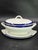 Mid 20th Century Large English Gravy Boat With Cobalt Blue Stripe For Sale - Image 17 of 18
