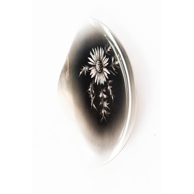 Wall decoration silvered and painted by WMF Ikora Germany around 1930s Original condition This piece has an attribution...