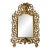Late 19th Century Victorian Pierced Brass Wall Mirror With Beveled Glass – Ornate Aesthetic Movement Hollywood Regency Decor For Sale