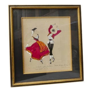 1957 Dancers Costumes Tarantella For Sale