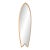 Catcus Sun -Rockin Fig Epoxy Wood Veneer Rideable Surfboard by Bobbi Bennett For Sale
