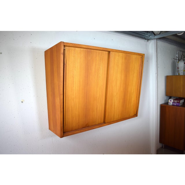 Wood Mid-Century Wall Cabinet by Monke Möbel, 1950s For Sale - Image 7 of 10