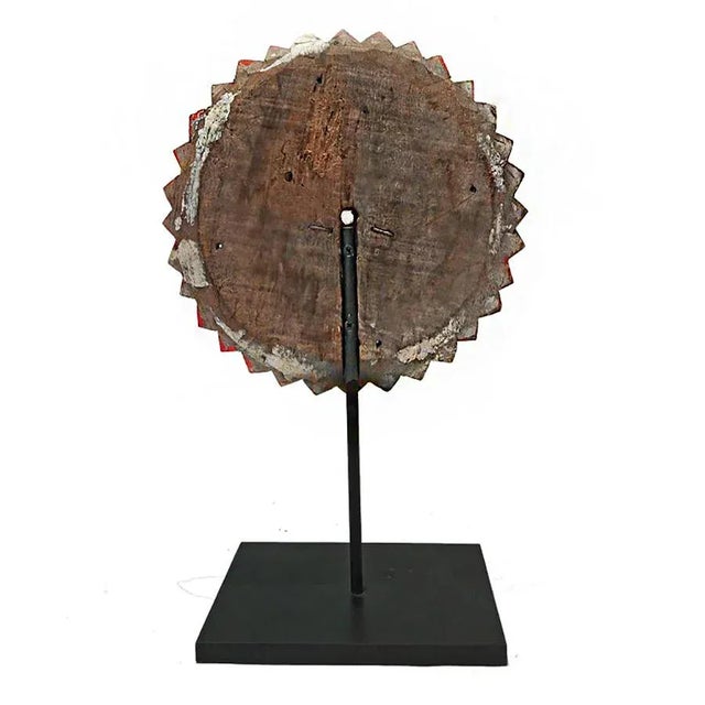 Early 20th Century Reclaimed Wood Thai Flower Sculpture, Early 19th Century For Sale - Image 5 of 9