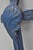 Mid 20th Century Vintage Religious Jesus Sculpted Resin Blue Mid Century Wall Crucifix Cross For Sale - Image 5 of 14