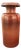 Opaque Pompeiian red glass vase, Italian 1960s For Sale