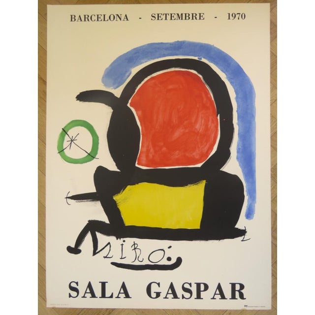 Joan Miró (1893-1983) Original lithographic exhibition poster - 1970 Sala Gaspar - Barcelona Signed in the plate...
