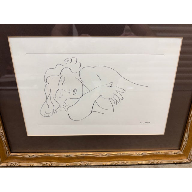 1990s Henri Matisse Sleeping Model King & McGaw Lithograph 1995 14x18 For Sale - Image 5 of 5