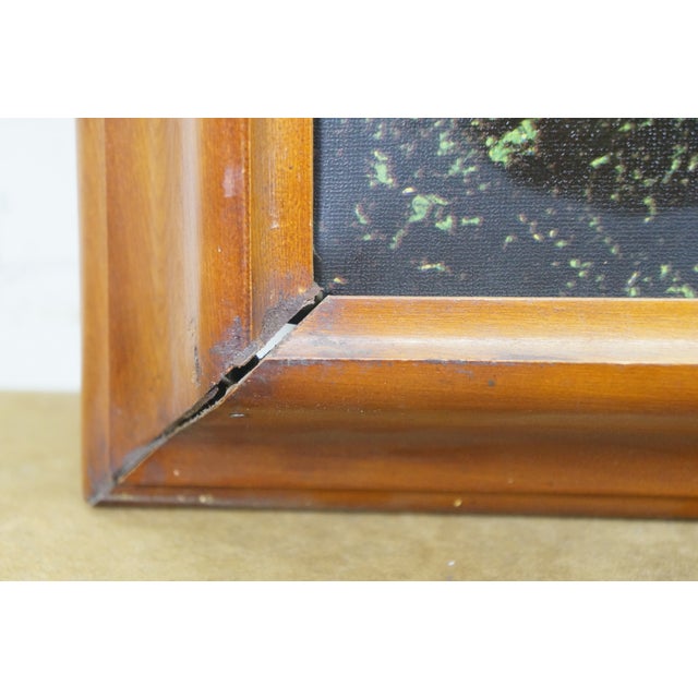 Mid Century Helmscene Country Farmhouse Barn Landscape Light Up Art For Sale - Image 13 of 14