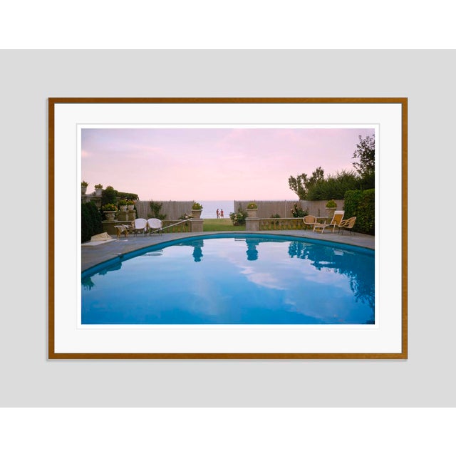 Modern Sunset by the Pool 1962 by Toni Frissell Framed For Sale - Image 3 of 3