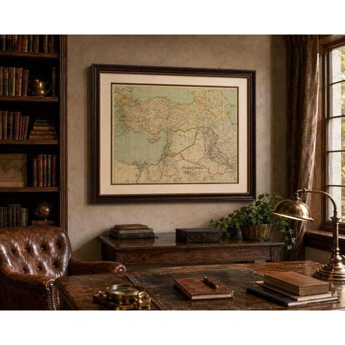 Philips' Imperial Map of Turkey, Syria, Iraq & Transcaucasia, c.1926 A large and highly detailed folding map of the Near...
