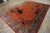 1920s Orange Floral Modern Antique Chinese Art Deco Rug 7' 10"x11' 6" Hand Knotted Carpet For Sale - Image 12 of 13