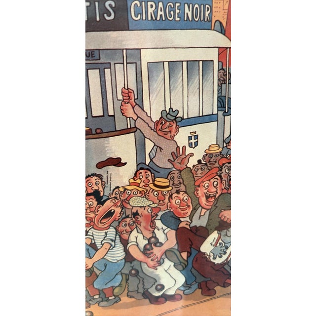 Mid-Century Modern 1950 Original French Lithograph Fanny by Albert Dubout, Framed For Sale - Image 3 of 12