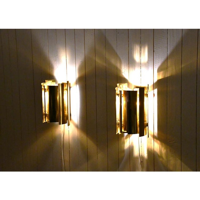 Swedish Brass Sconce from Falkenbergs Belysning, 1960s For Sale - Image 12 of 15