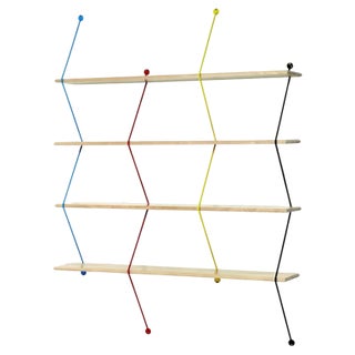 Natural Birch Climb Shelving System by Bashko Trybek For Sale