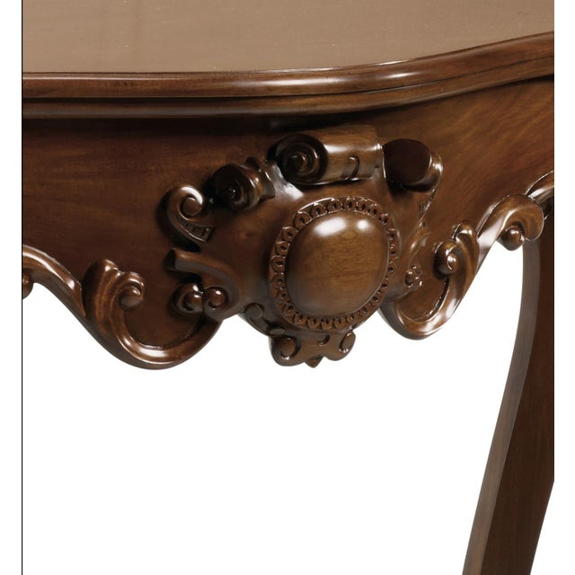 20th Carved Mahogany Baroque Style Console Table For Sale In Miami - Image 6 of 18