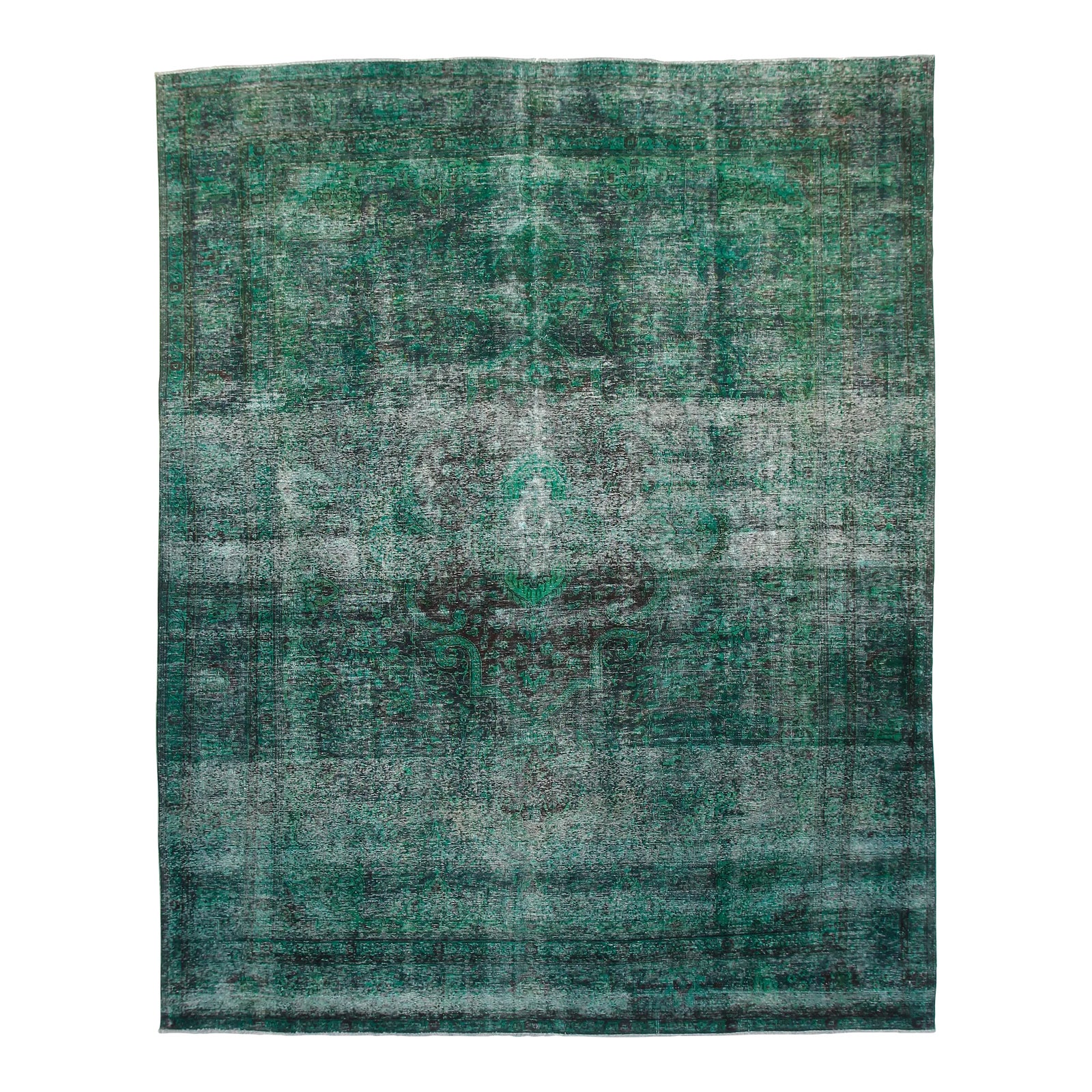 Vintage Rug, Green 6x9 | Chairish