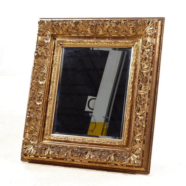 Contemporary Mike Bell Ornate Gold Colored Mirror For Sale - Image 3 of 4