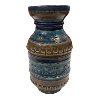 Bitossi Vase in Shades of Blue and Grey Circa 1955-1969 For Sale