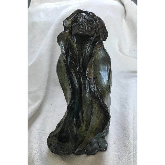 Bronze Figure Sculpture Signed "Wind Prayer" 15/500 For Sale - Image 13 of 13