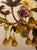 Floral Chandelier in Gilded Iron with Ceramic Flowers and Murano Glass Pendants, Italy, 1960s For Sale - Image 9 of 13