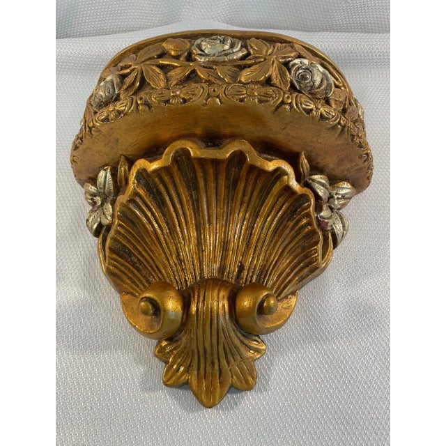 Gold 1970s Jaru Decorative Gilded Wall Jardiniere Planter Bracket For Sale - Image 8 of 12