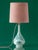 Green Royal Delft Green Delvert Ceramic Table Lamp with New Liberty London Shade from De Porceleyne Fles, 1970s For Sale - Image 8 of 10