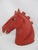 Chinese Cinnabar Lacquer Horse Head Carved Phoenix Bird Sculpture Box For Sale - Image 9 of 15