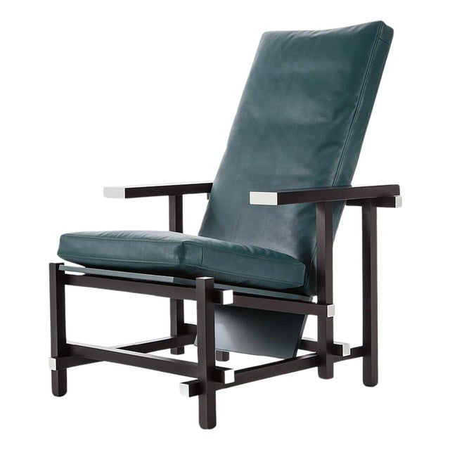 Black Red and Blue Armchair by Gerrit Thomas Rietveld for Cassina For Sale