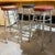 Metal 1930s Machine Age Tubular Aluminium Counter Stools by Alcoa Aluminum Co - Set of 3 For Sale - Image 7 of 10
