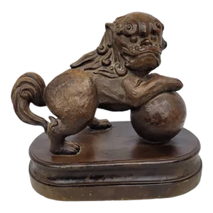 1980s Vintage Foo Dog Sculpture