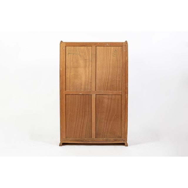 Antique French Art Deco Mahogany Wardrobe Armoire Cabinet, 1940s For Sale - Image 17 of 17