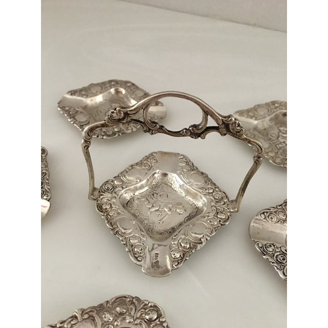 1940s 800 Silver Stacking Cherub Ashtray, Germany For Sale In Detroit - Image 6 of 8