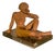 Terracotta Sculpture of a Seated Woman by Norbert Treca, 2000s For Sale
