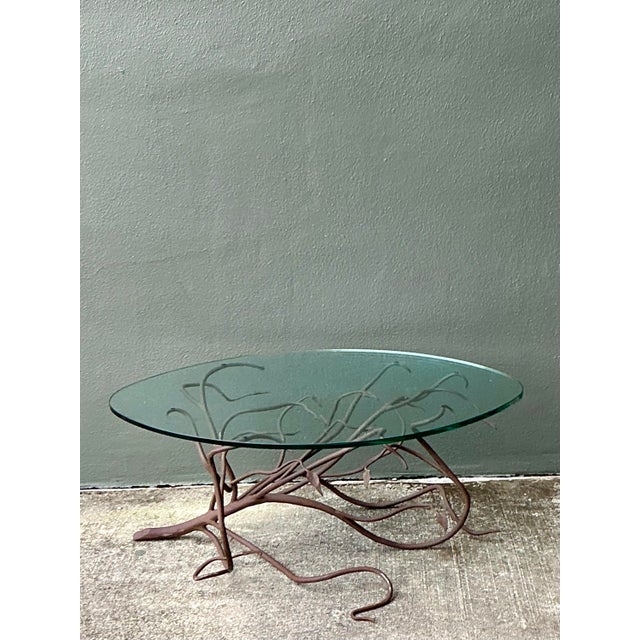 Vintage Patinated Metal Branch Coffee Table For Sale - Image 12 of 12