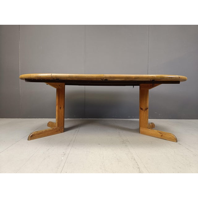 Wood Pine Dining Table and Chairs by Rainer Daumiller for Hirtshals Savvaerk, 1980s, Set of 5 For Sale - Image 7 of 11