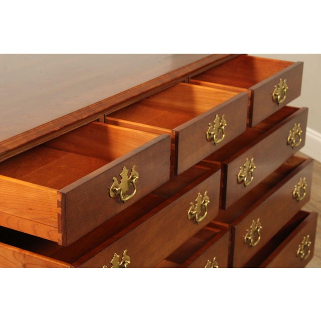 Stickley Stickley Chippendale Style Cherry Dresser For Sale - Image 4 of 18