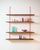 1970s Red Shelving System with 4 Wooden Shelves, 1970s For Sale - Image 5 of 5